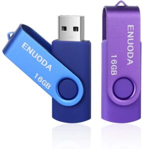 Usb lila morado azul doble