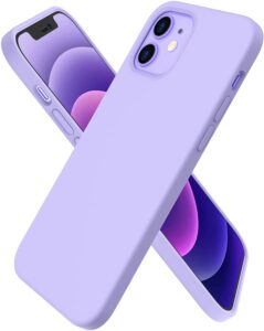 Funda silicona iPhone 12 púrpura funda iPhone 12 lila morada