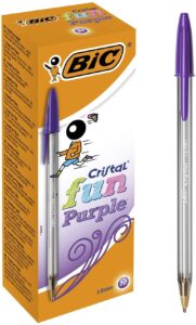 Bolígrafo morado lila