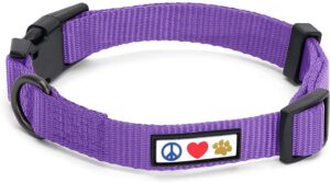 Collar para perros adiestramiento lila morado