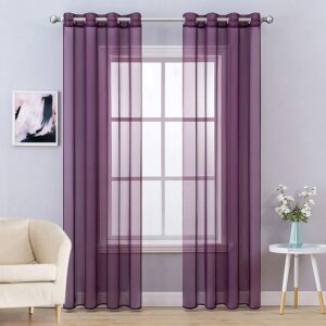 Cortinas modernas moradas