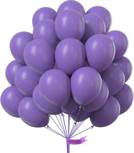 Globos morados látex
