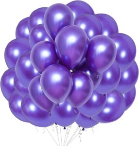 Globos lila metálico