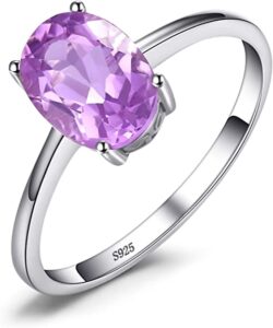 Anillo mujer de amatista morado