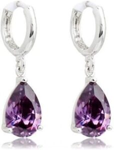 Pendientes morados